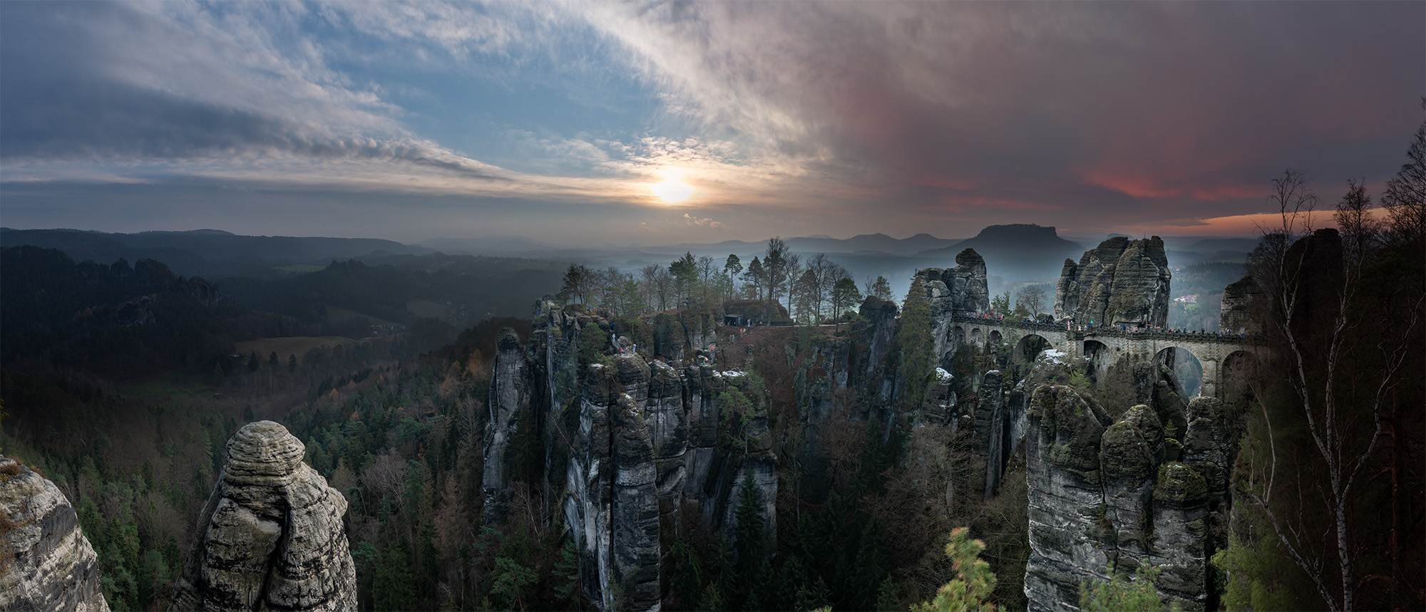 Timelapse Bastei, Saxon Switzerland, Germany