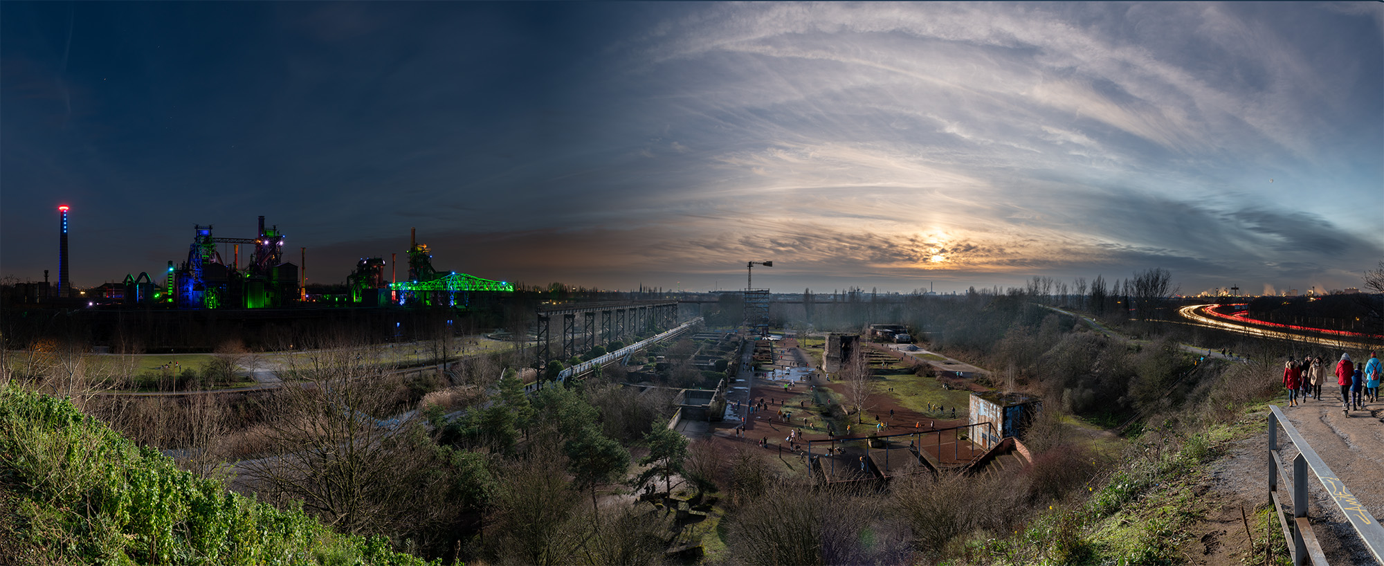 Timelapse Landschaftspark Duisburg Nord, Germany