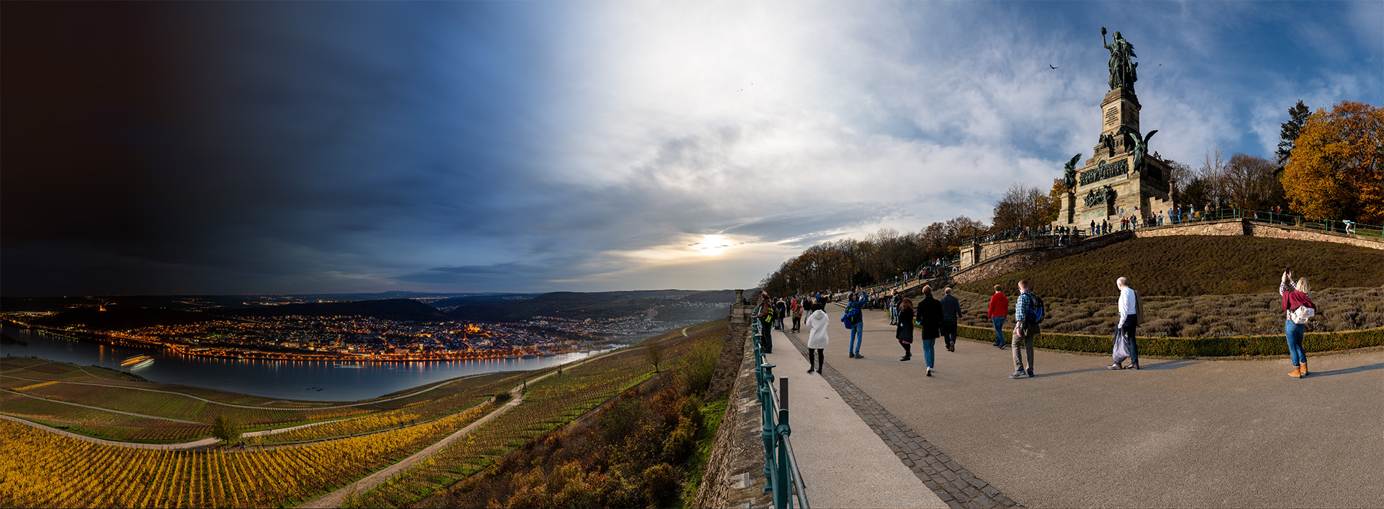 Timelapse Niederwalddenkmal, Germany