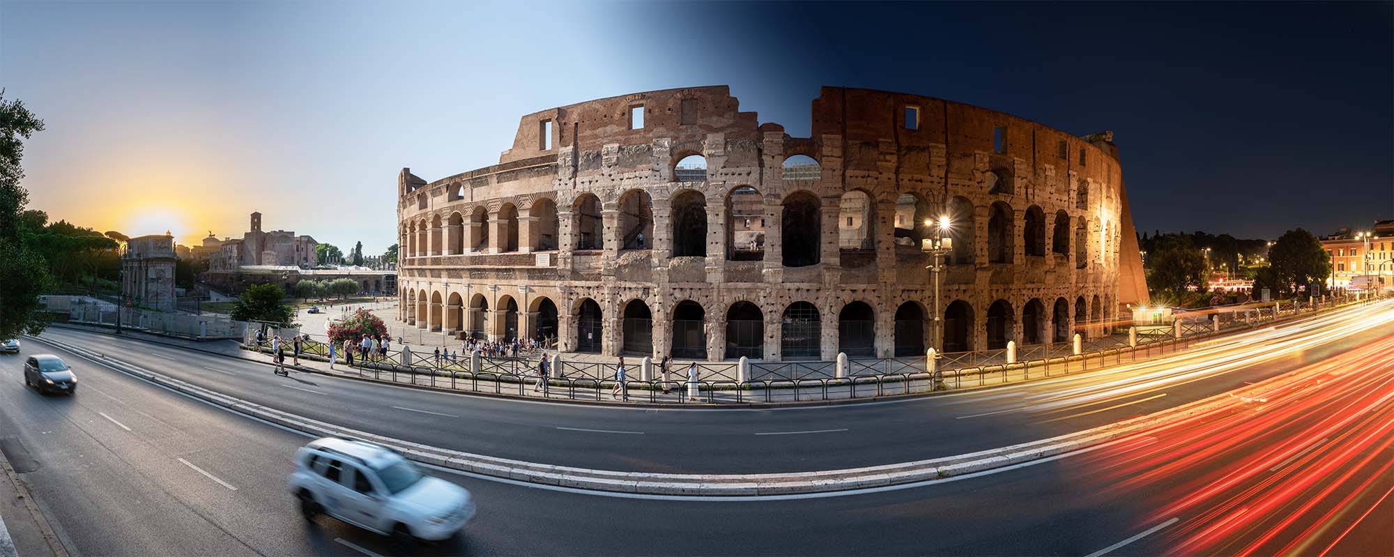 Timelapse Colosseum Rome, Italy, June 2021