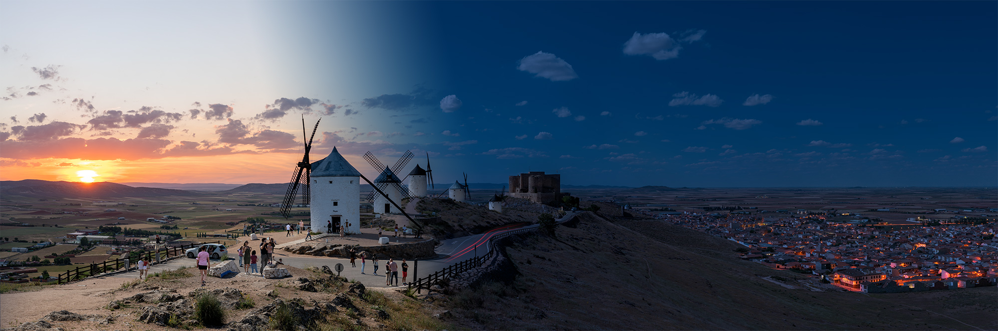 Timelapse Consuegra, Spain